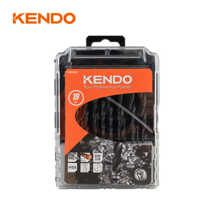 19 件高速钢麻花钻头，锻造和黑色表面处理