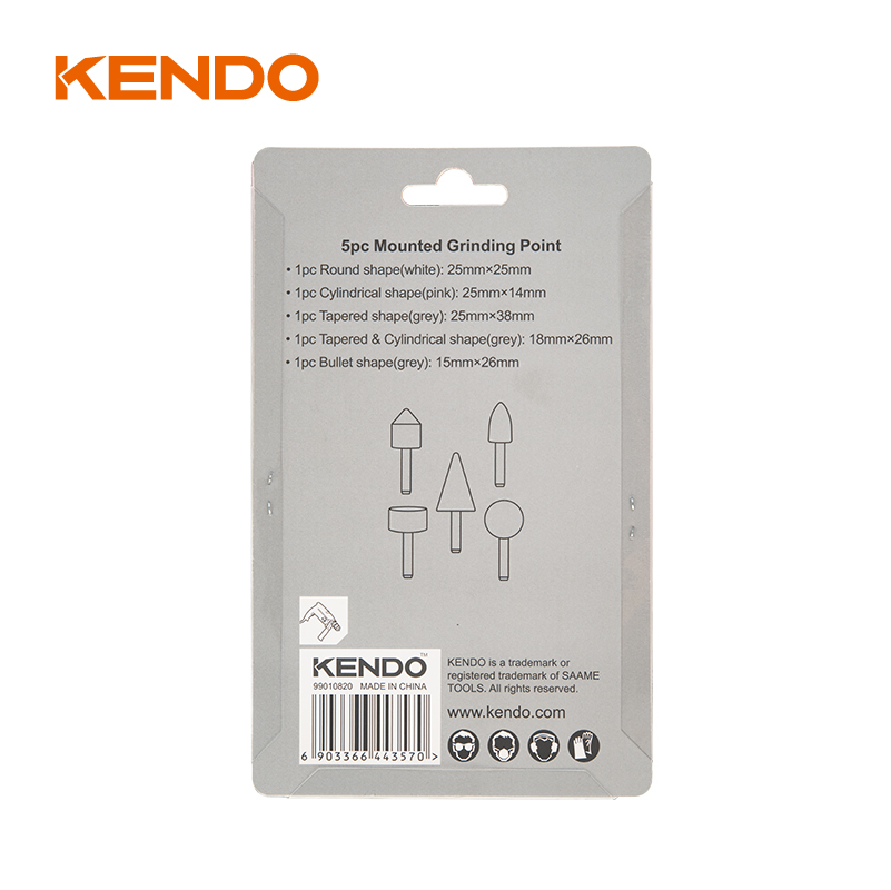 5 件装安装式磨头套件