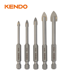 5 件套玻璃钻头套装，六角。快换刀柄